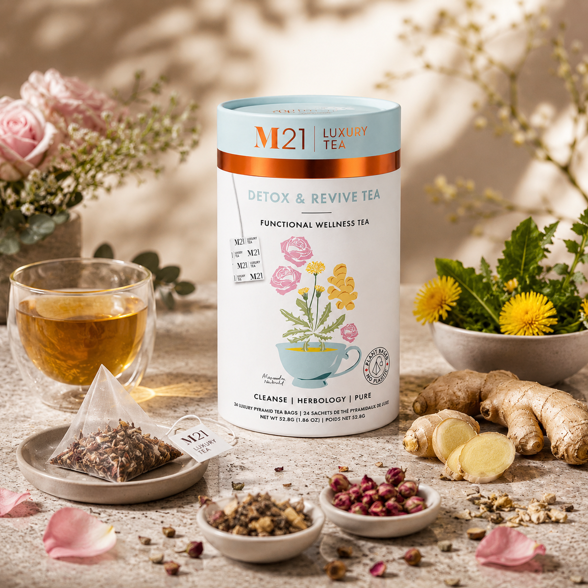 Detox & Revive Herbal Tea | 3-Can Set
