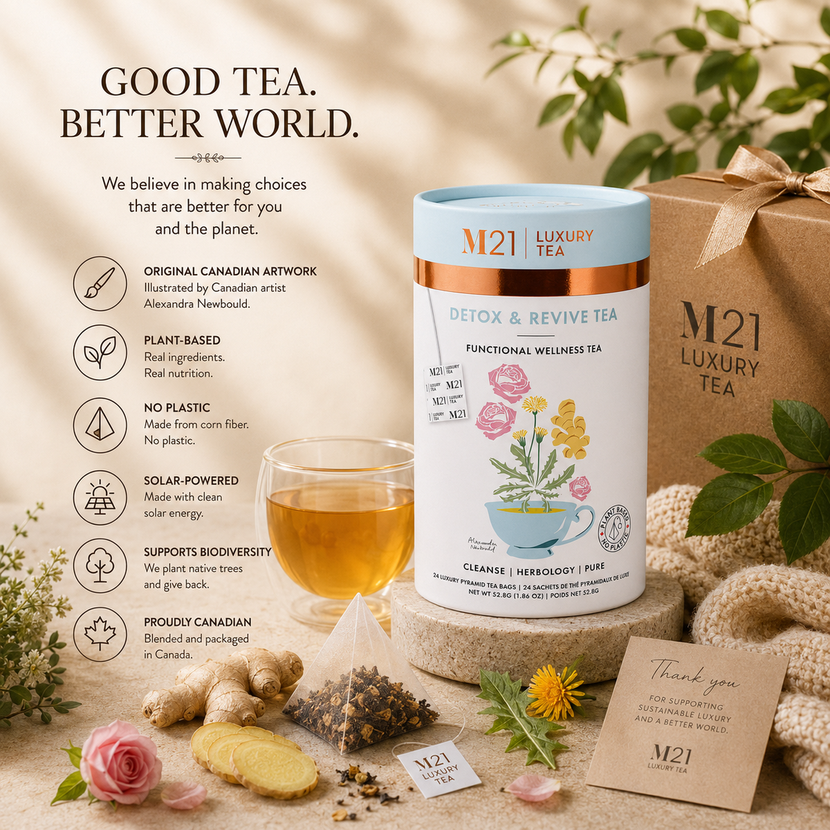 Detox & Revive Herbal Tea | 3-Can Set